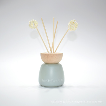 Aromatic Color Bottle Reed Diffuser with Wood Lid